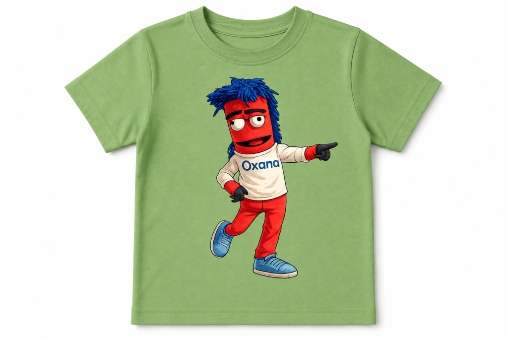 Kinder T-Shirt "Oxana" – Hochwertiges Baumwollshirt mit lustigem Motiv